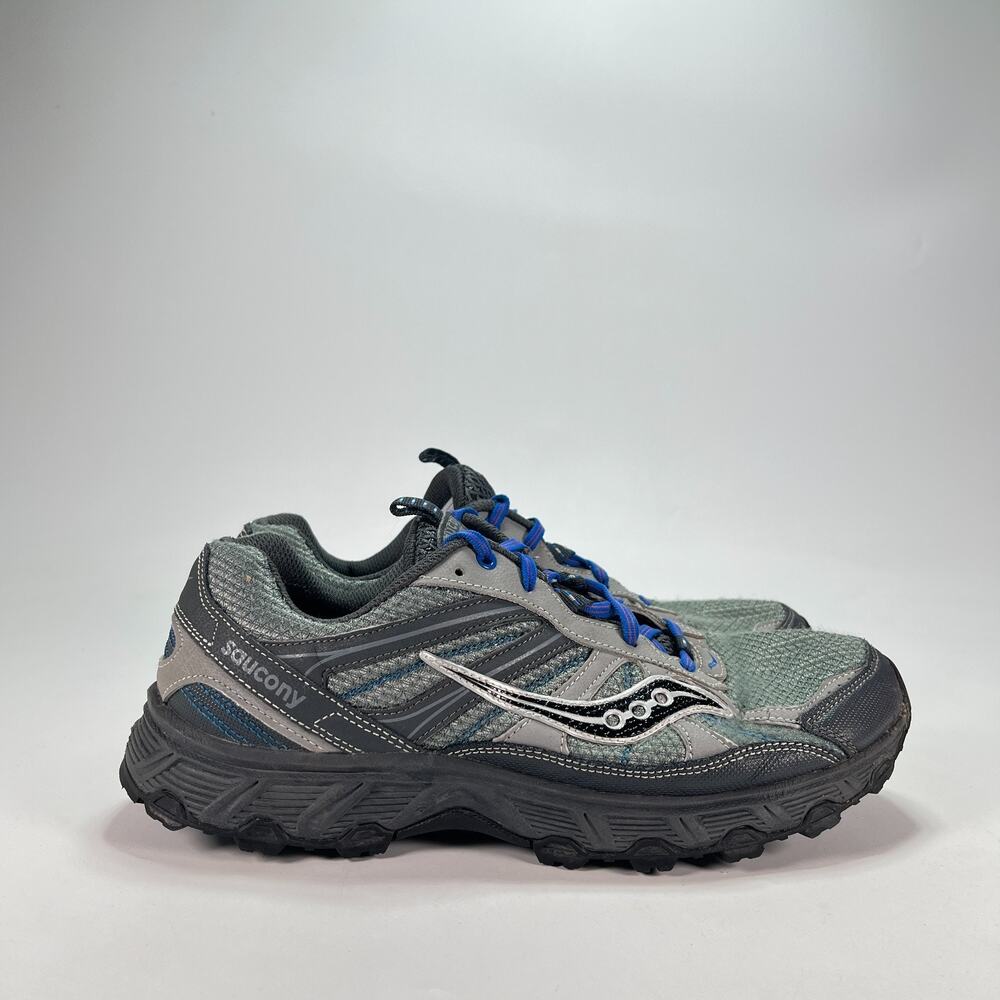 Saucony Grid Escape TR4Gray Blue Trail Running Shoes Men’s Size 10 Wide
